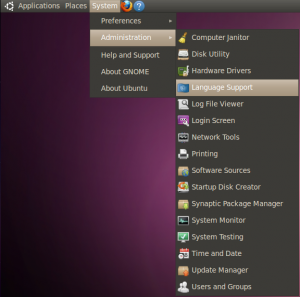 System - Administration - Language Support